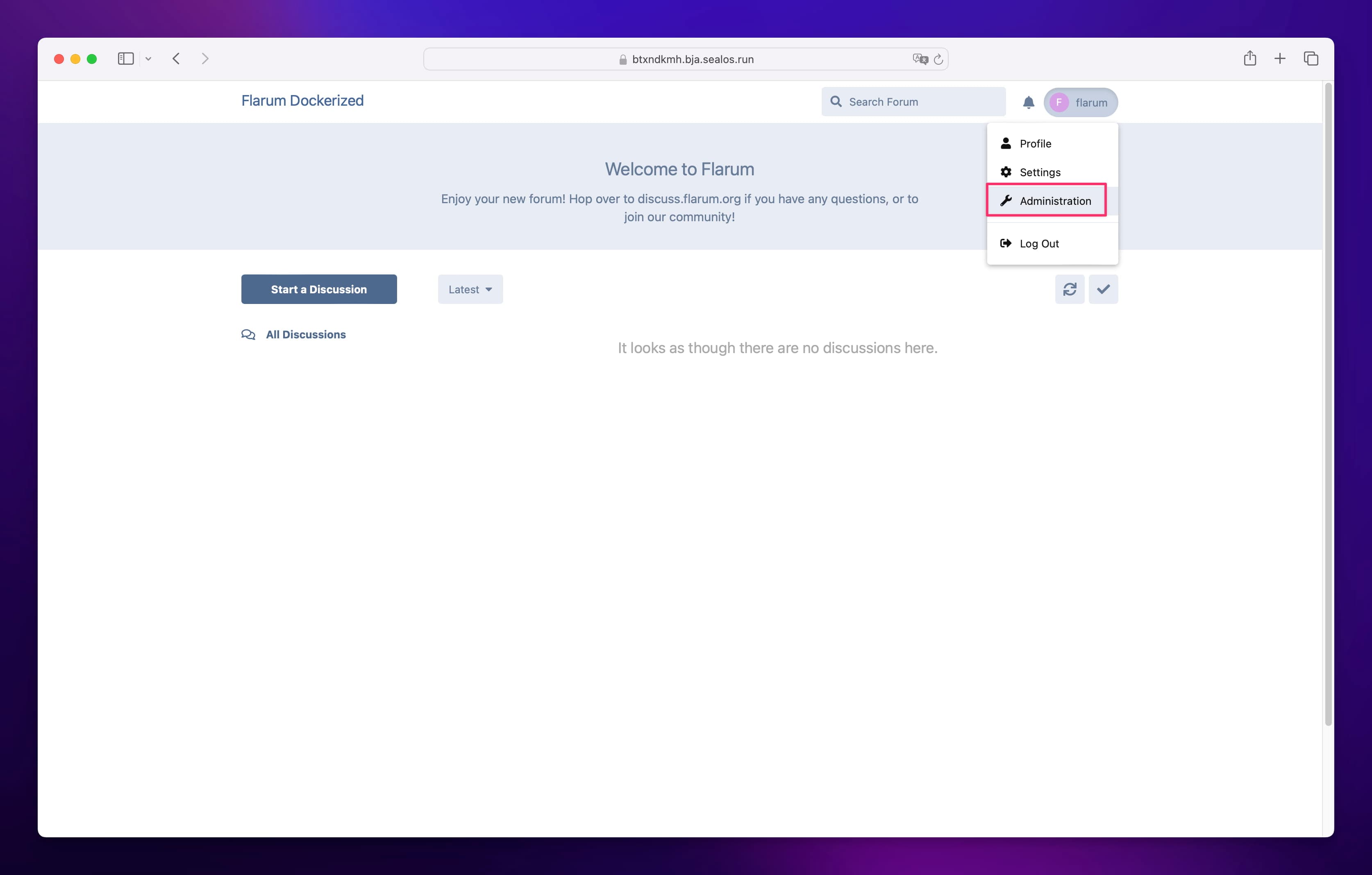Flarum Admin Backend